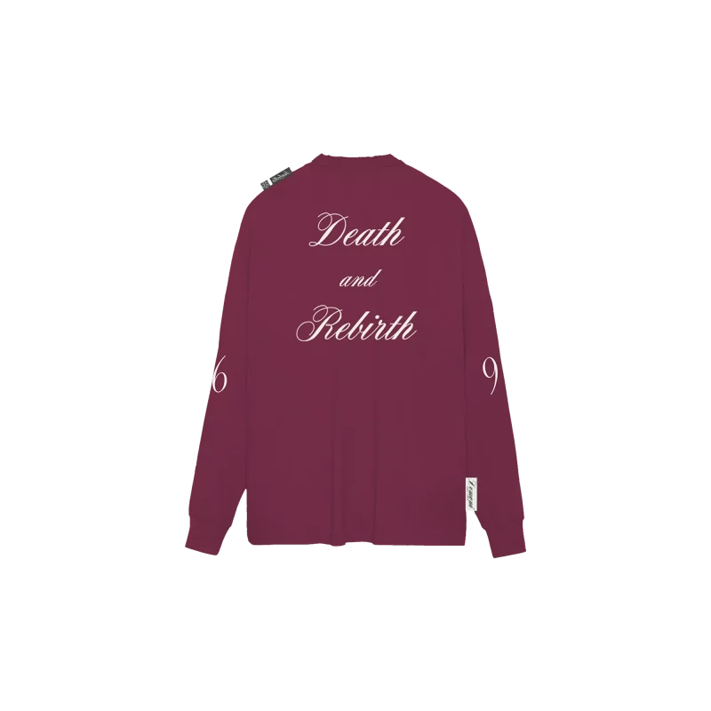 RED PLUM CREWNECK ISABELLA EMBROIDERY SWEATSHIRT